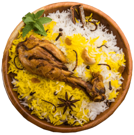 Dish with chicken